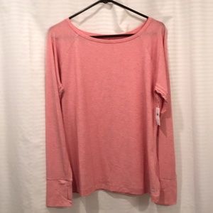 GapFit Breathe Boatneck long sleeve T-shirt, L NWT